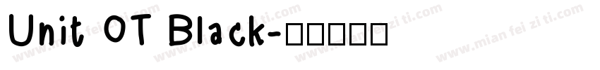 Unit OT Black字体转换